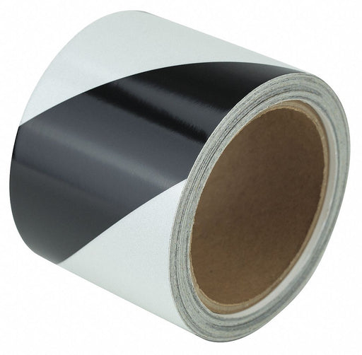 Floor Tape Black/White 3 inx30 ft Roll