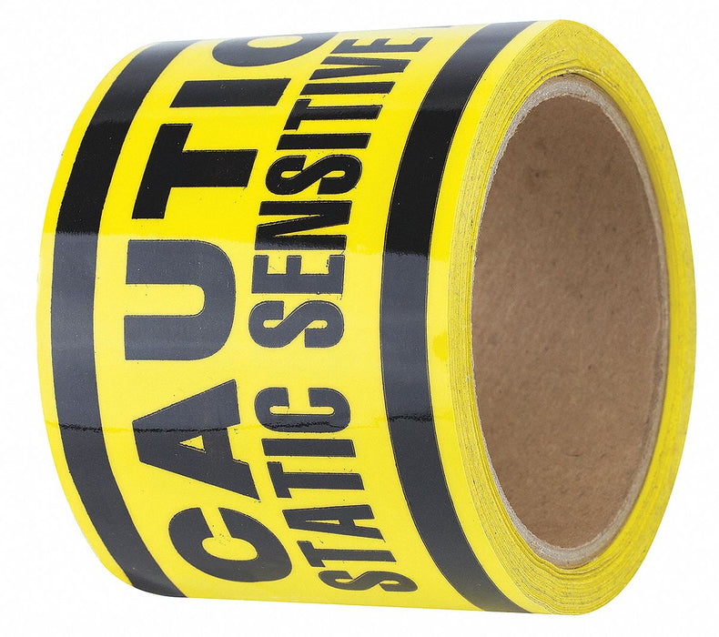 Floor Tape Black/Yellow 3 inx54 ft Roll