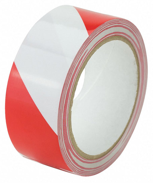 Floor Tape Red/White 1 1/2 inx54 ft Roll