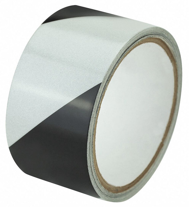 Floor Tape Black/White 2 inx15 ft Roll