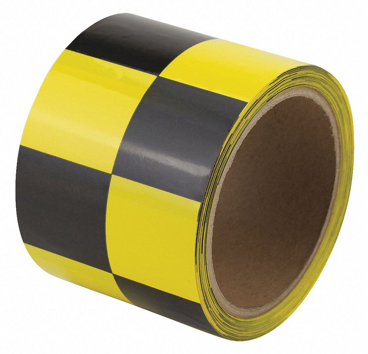 Floor Tape Black/Yellow 3 inx54 ft Roll
