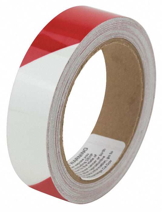 Floor Tape Red/White 1 inx30 ft Roll