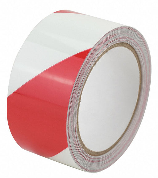 Floor Tape Red/White 2 inx30 ft Roll