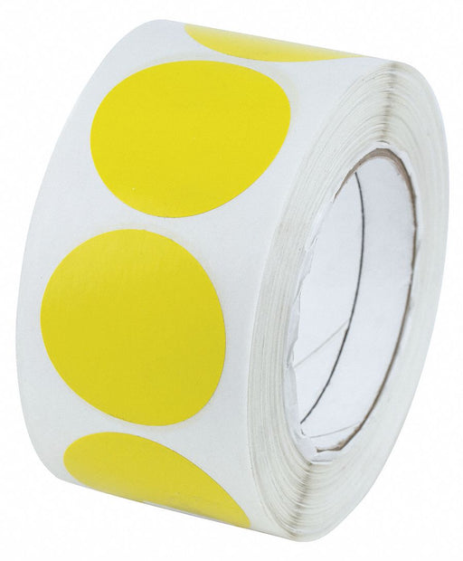 Floor Tape Yellow 2 inx3 in Circle