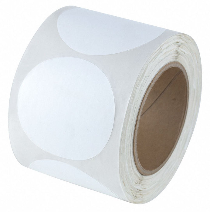 Floor Tape White 3 inx3 in Circle