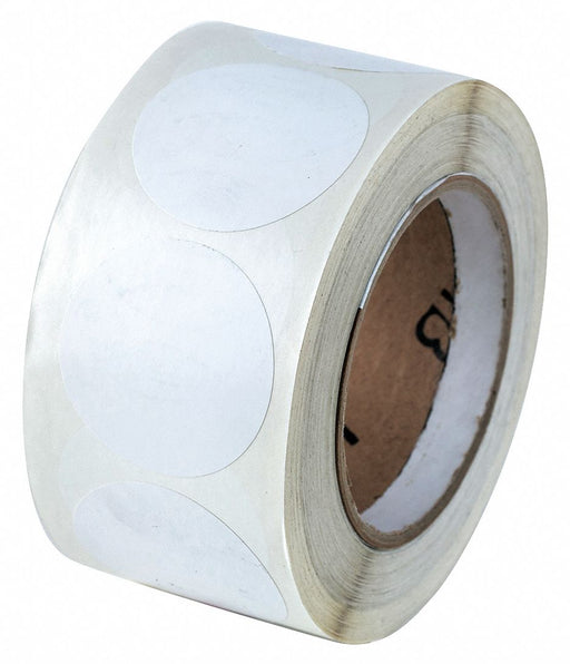Floor Tape White 2 inx3 in Circle
