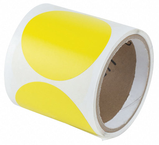 Floor Tape Yellow 3 inx3 in Circle