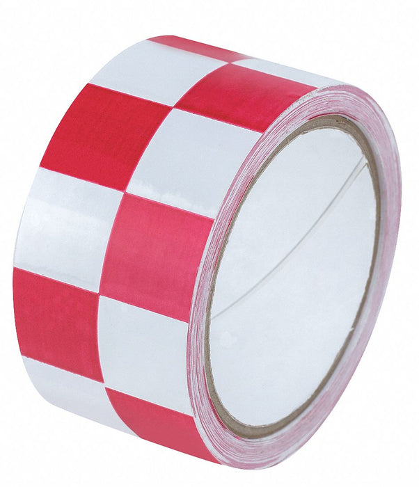 Floor Tape Red/White 2 inx54 ft Roll
