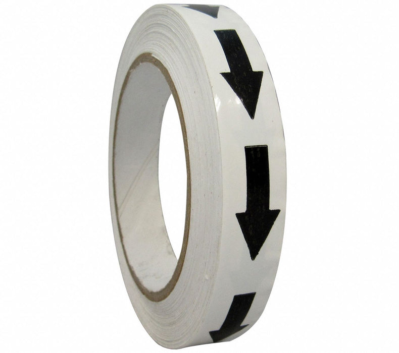 Floor Tape Black/White 3/4inx120 ft Roll