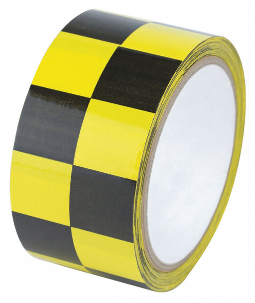 Floor Tape Black/Yellow 2 inx54 ft Roll