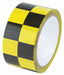 Floor Tape Black/Yellow 2 inx54 ft Roll