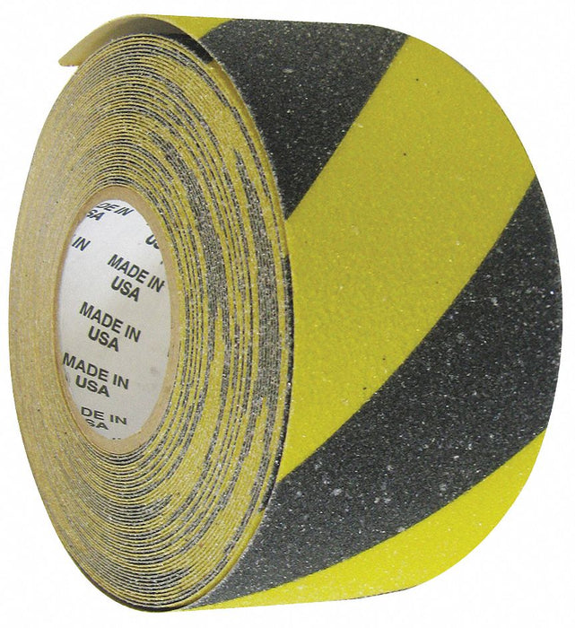 AntiSlip Tape 60 ftLx3 W BLK/YLW 46Grit