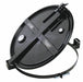 Drum Lid Black Steel 23.25 in L