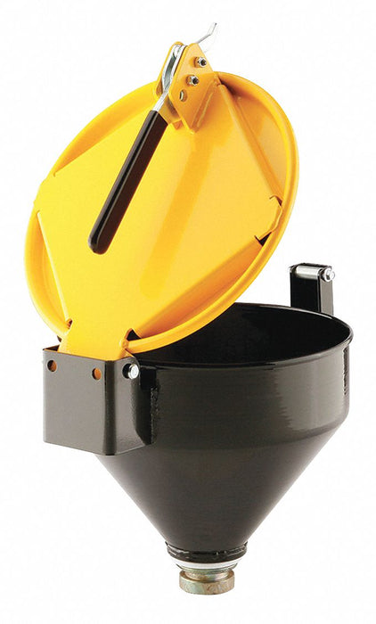 K7661 Drum Funnel Yellow Steel NPT