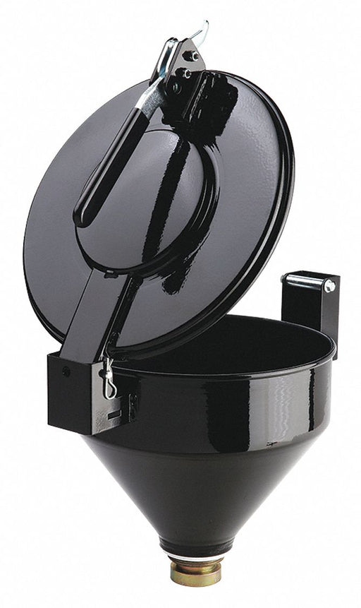 K7662 Drum Funnel 13 in H Black Steel