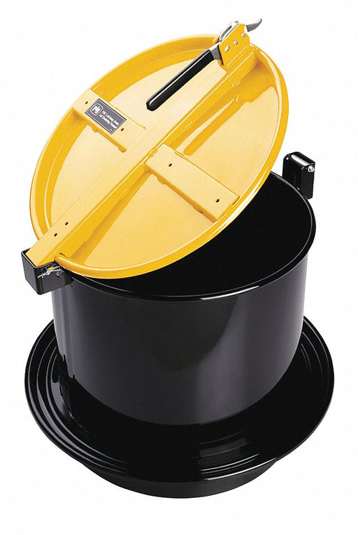 Drum Lid Yellow Steel 23.75 in L