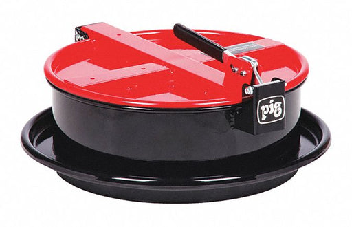 K7673 Drum Lid Red Steel 20 gal 30 gal