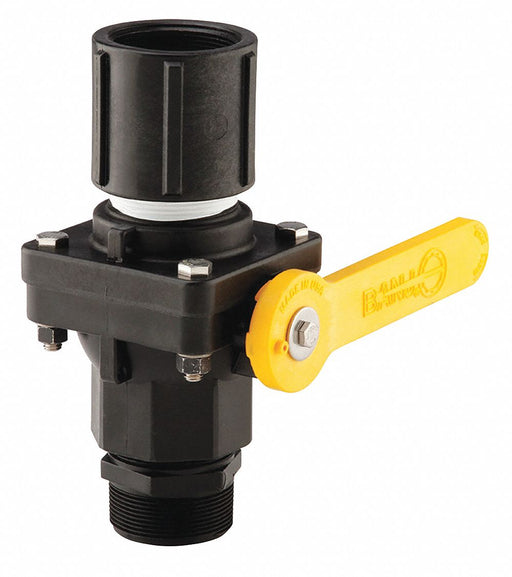 Ball Valve Black Yellow H 10.75