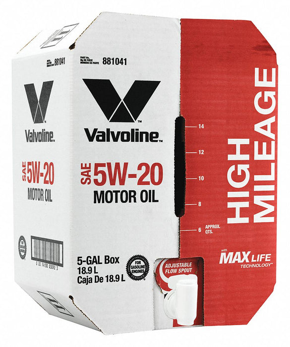 Motor Oil 5 gal Sz 5W-20 SAE Grade Box