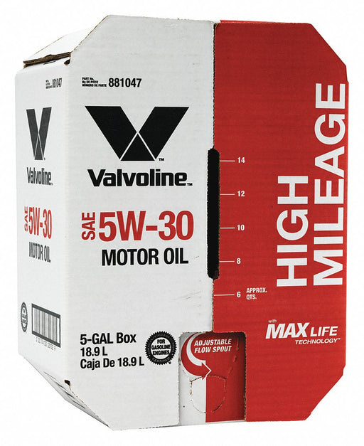 Motor Oil 5 gal Sz 5W-30 SAE Grade Box