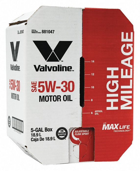 Motor Oil 5 gal Sz 5W-30 SAE Grade Box