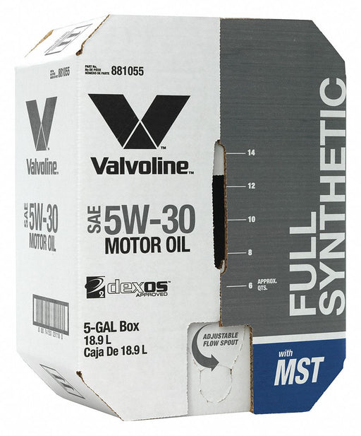 Motor Oil 5 gal Sz 5W-30 SAE Grade Box