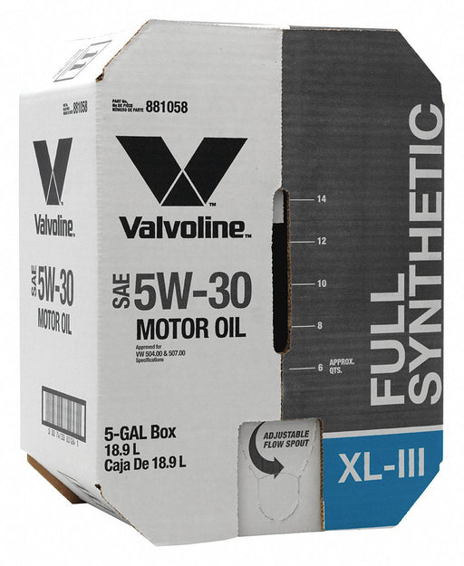 Motor Oil 5 gal Sz 5W-30 SAE Grade Box