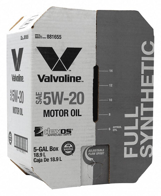 Motor Oil 5 gal Sz 5W-20 SAE Grade Box