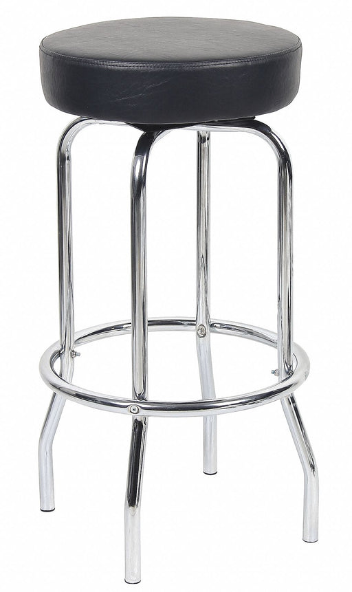 BenchStool Welded Tube Leg Slvr 29 H