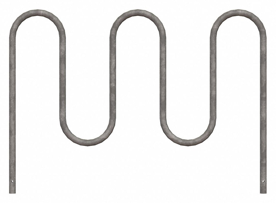 Bike Rack Silver Color 7 Cap. 64 W