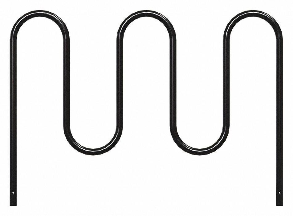 Bike Rack Black Color 7 Cap. 64 W