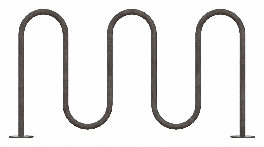 Bike Rack Silver Color 7 Cap. 64 W