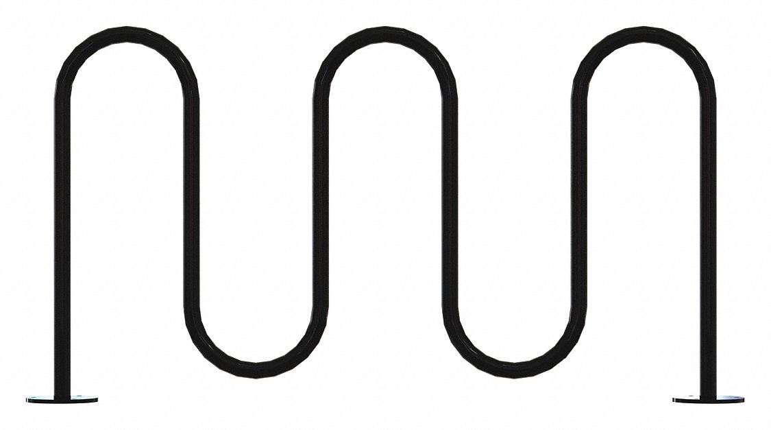Bike Rack Black Color 7 Cap. 64 W