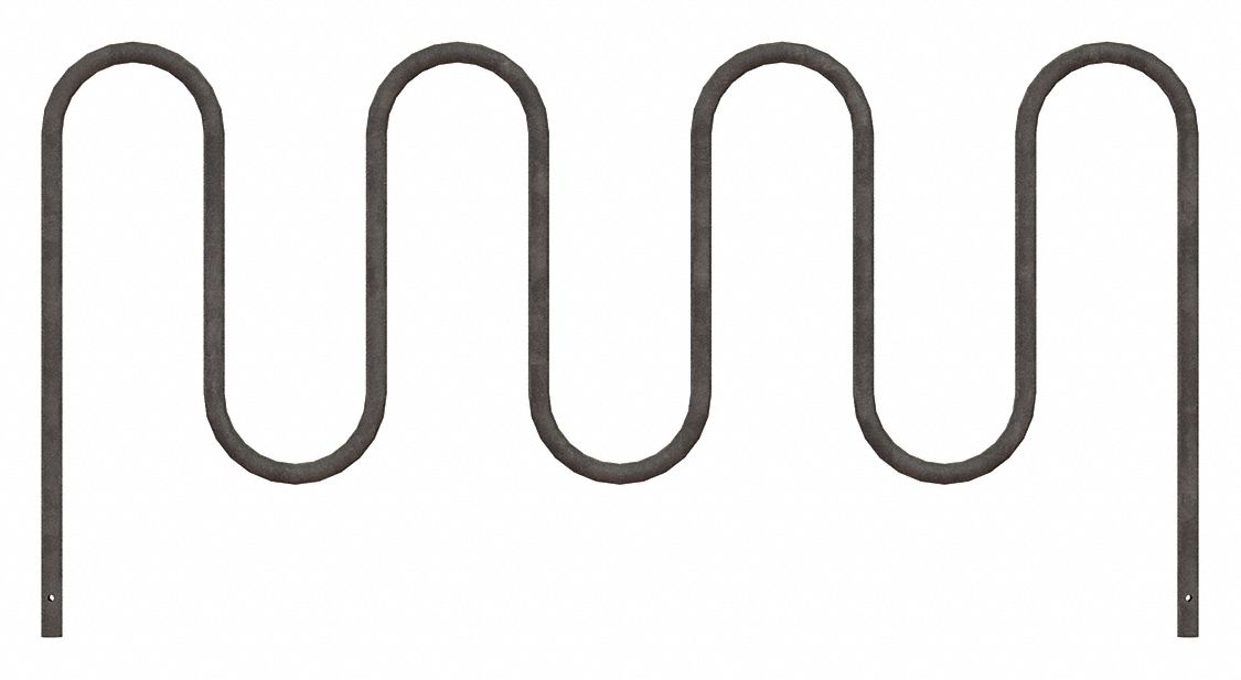 Bike Rack Silver Color 9 Cap. 89 W