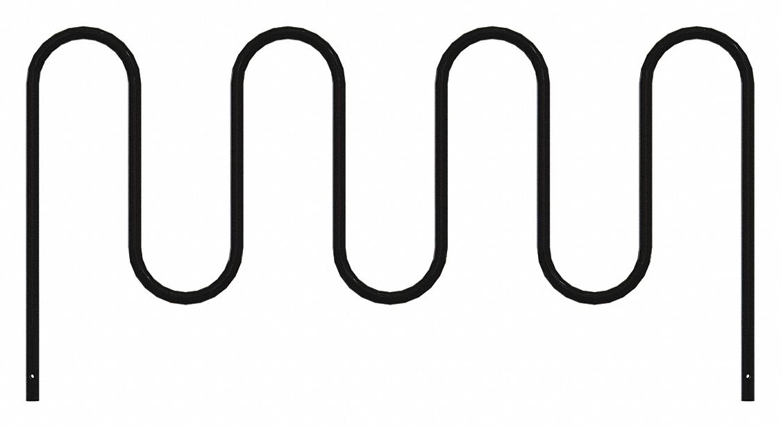 Bike Rack Black Color 9 Cap. 89 W