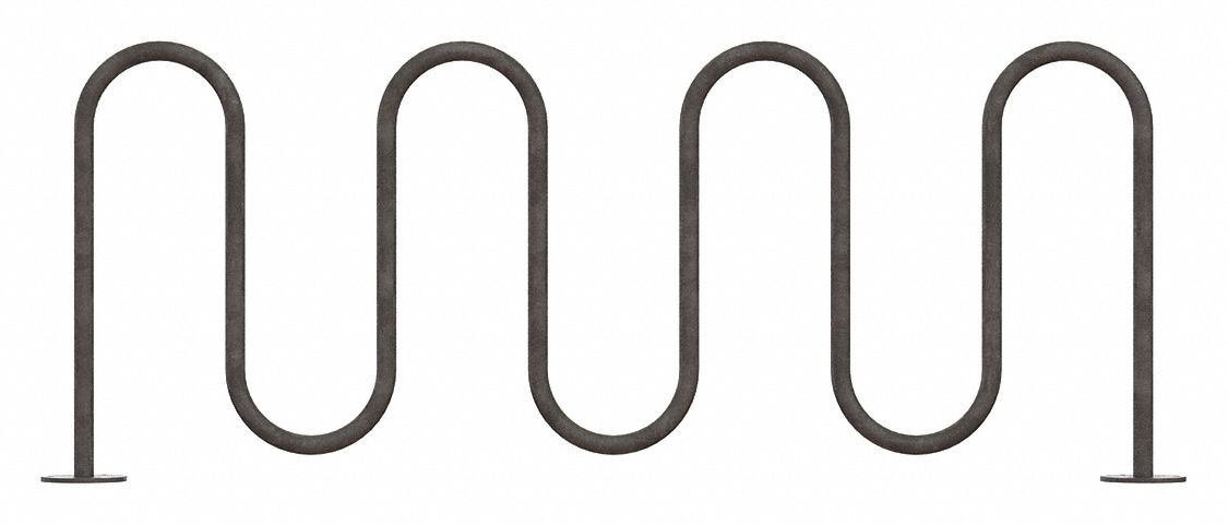 Bike Rack Silver Color 9 Cap. 89 W