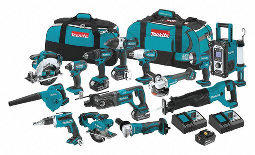 Cordless Combination Kit 15 Tools 18V DC