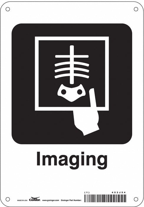 Safety Sign 10 in x 7 in Aluminum