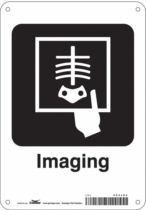 Safety Sign 10 in x 7 in Aluminum