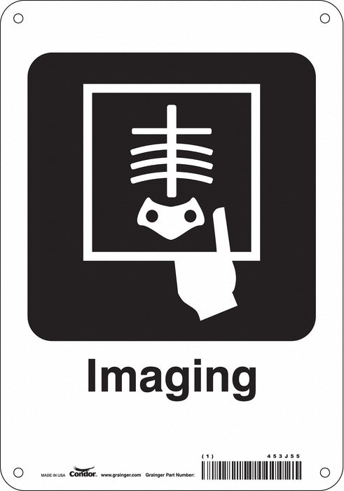 Safety Sign 10 in x 7 in Polyethylene