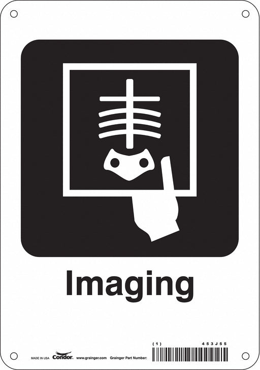 Safety Sign 10 in x 7 in Polyethylene