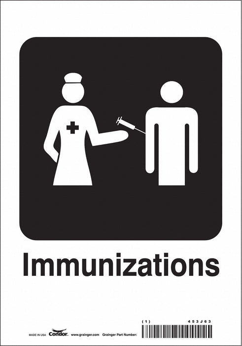 J9716 Safety Sign 10 in x 7 in Vinyl
