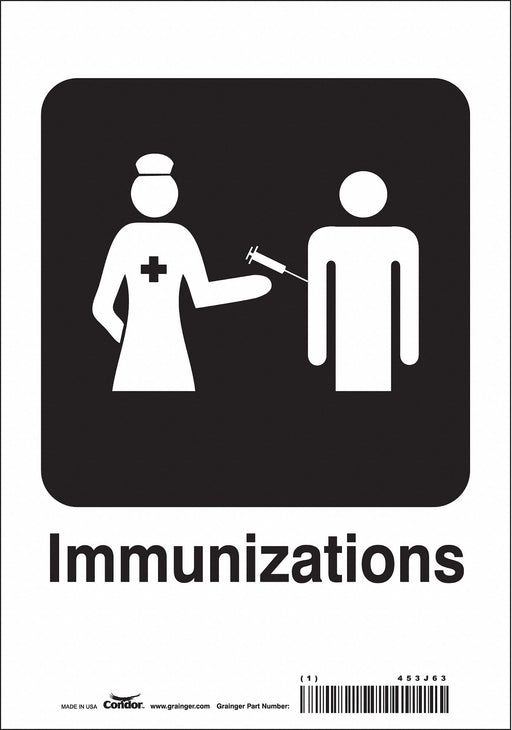 J9716 Safety Sign 10 in x 7 in Vinyl