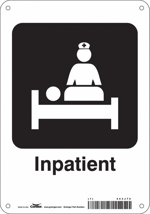 Safety Sign 10 in x 7 in Aluminum