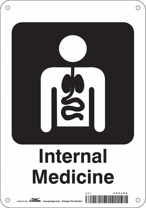 Safety Sign 10 in x 7 in Aluminum