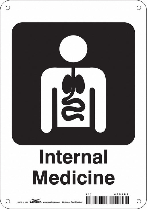 Safety Sign 10 in x 7 in Aluminum