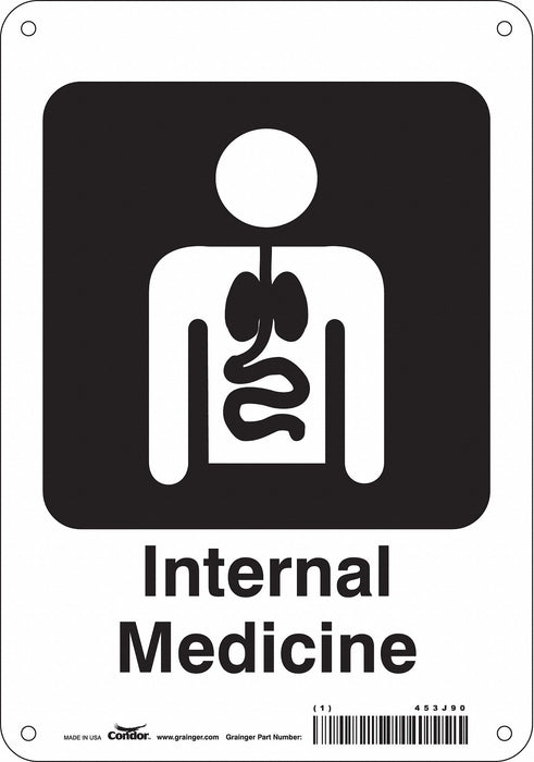 Safety Sign 10 in x 7 in Polyethylene
