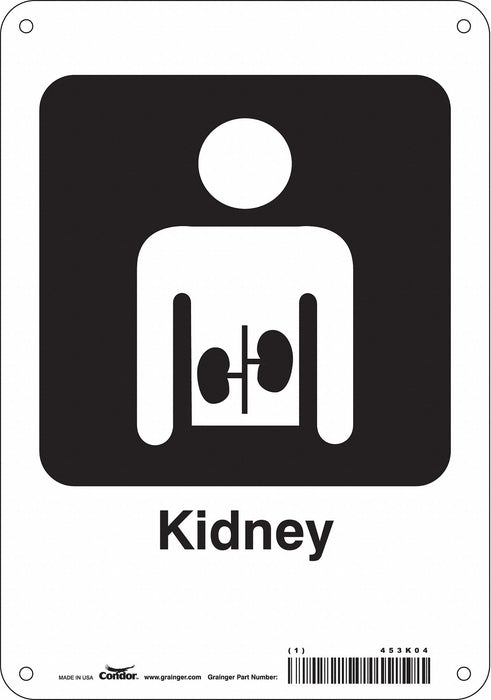 Safety Sign 10 in x 7 in Aluminum