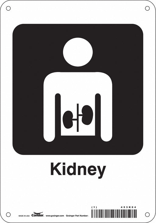 Safety Sign 10 in x 7 in Aluminum
