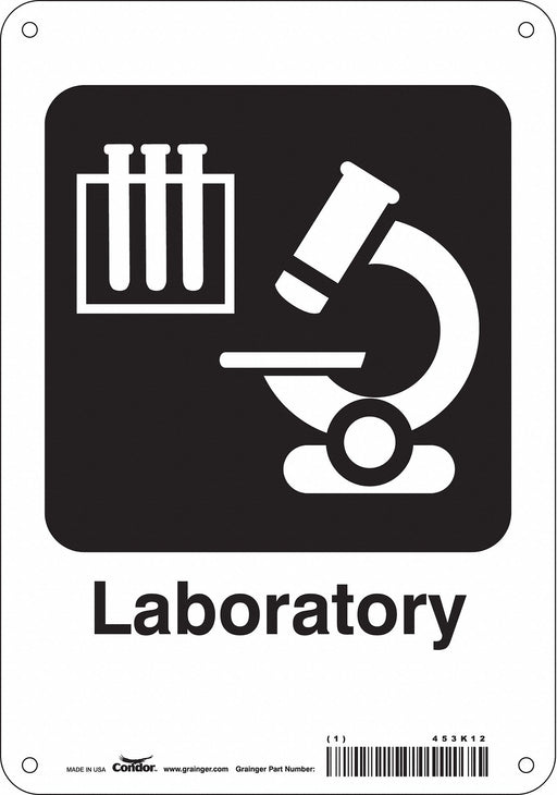 J9730 Safety Sign 10 in x 7 in Polyethylene
